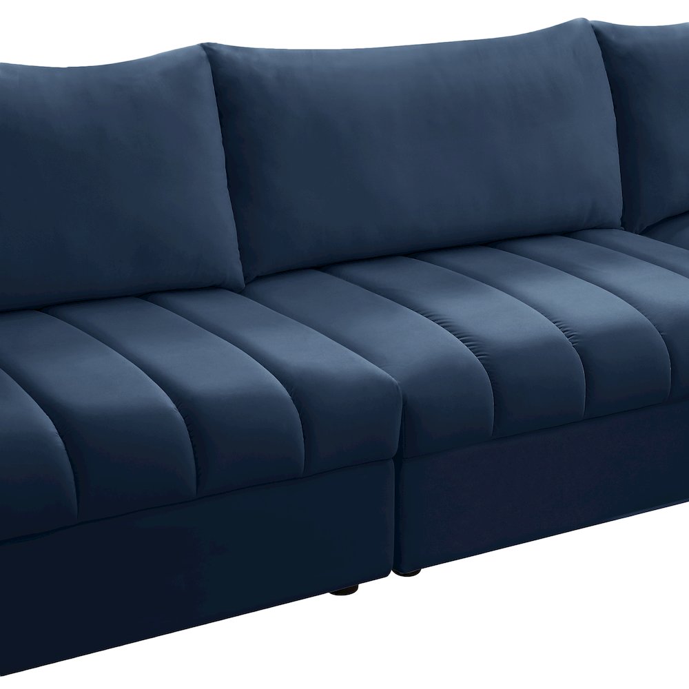 Jacob Navy Velvet Modular Sectional