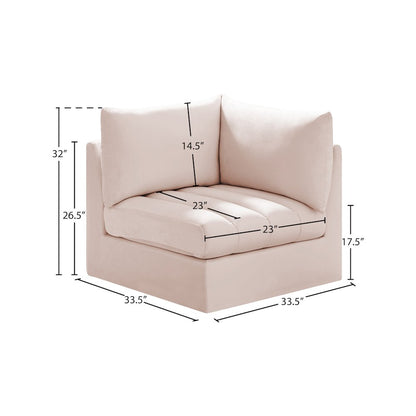 Jacob Pink Velvet Corner