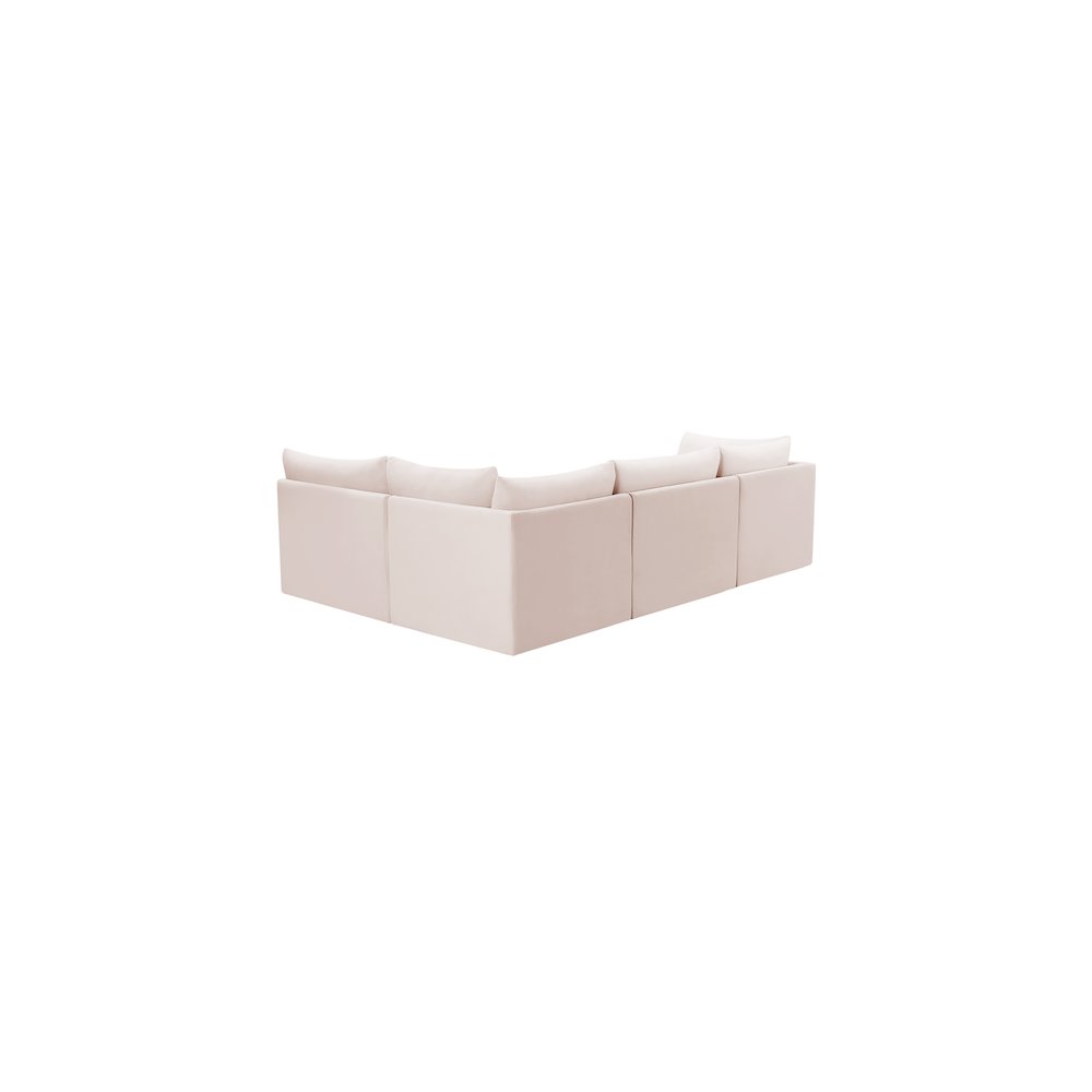 Jacob Pink Velvet Modular Sectional