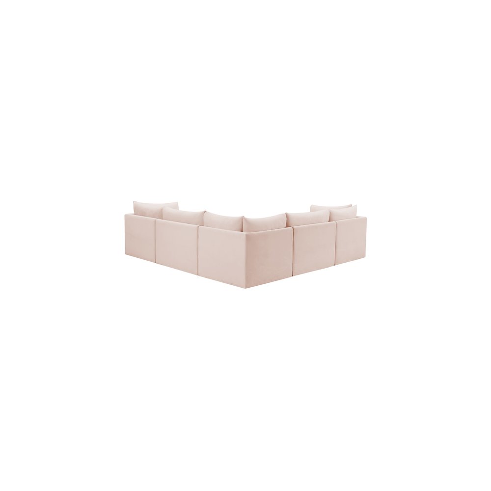 Jacob Pink Velvet Modular Sectional
