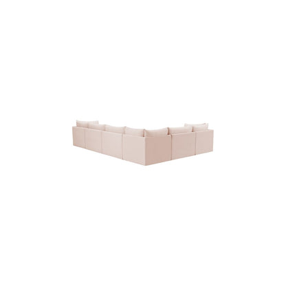 Jacob Pink Velvet Modular Sectional