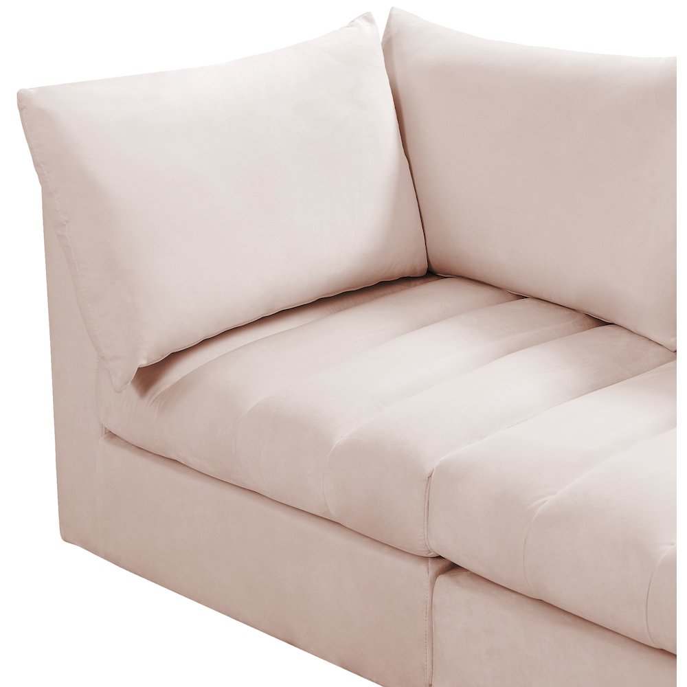 Jacob Pink Velvet Modular Sectional