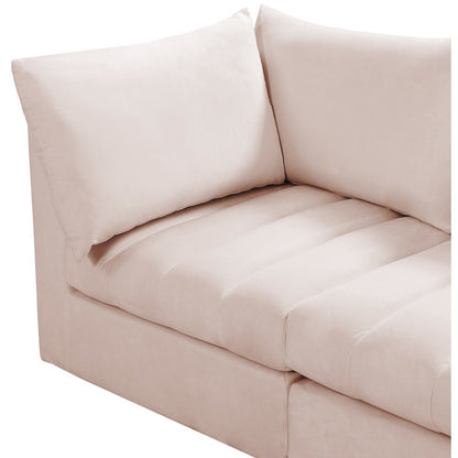 Jacob Pink Velvet Modular Sectional