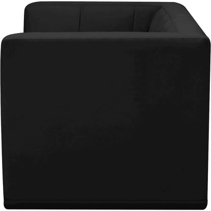 Relax Black Velvet Modular Sofa