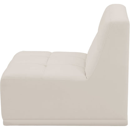 Relax Cream Velvet Armless Chair