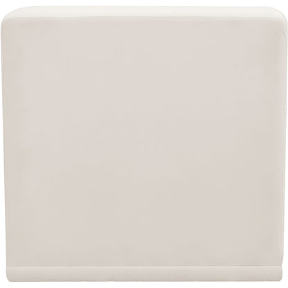Relax Cream Velvet Armless Chair