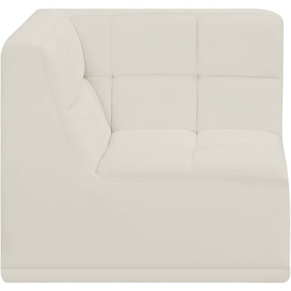 Relax Cream Velvet Corner Chair