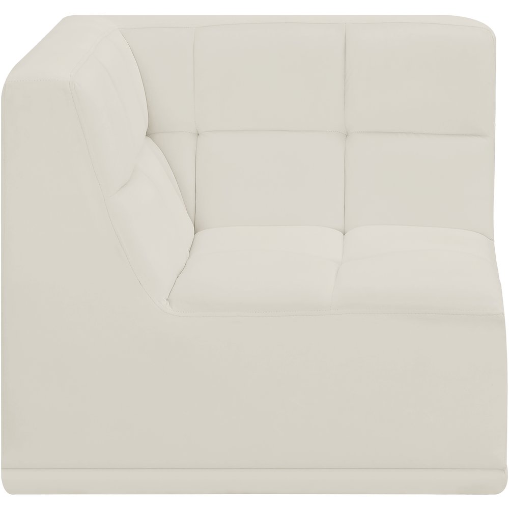 Relax Cream Velvet Corner Chair
