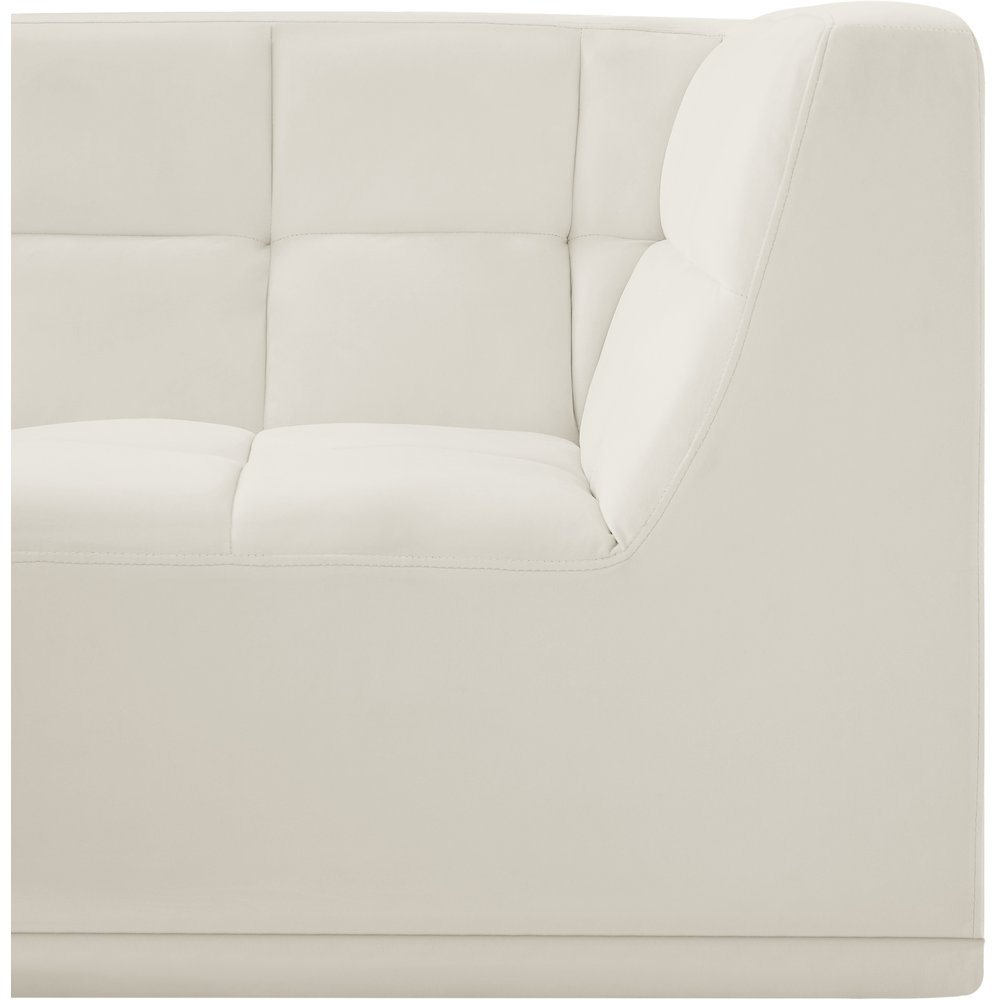 Relax Cream Velvet Corner Chair