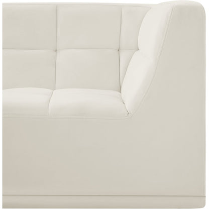 Relax Cream Velvet Corner Chair