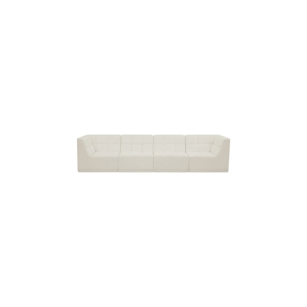 Relax Cream Velvet Modular Sofa