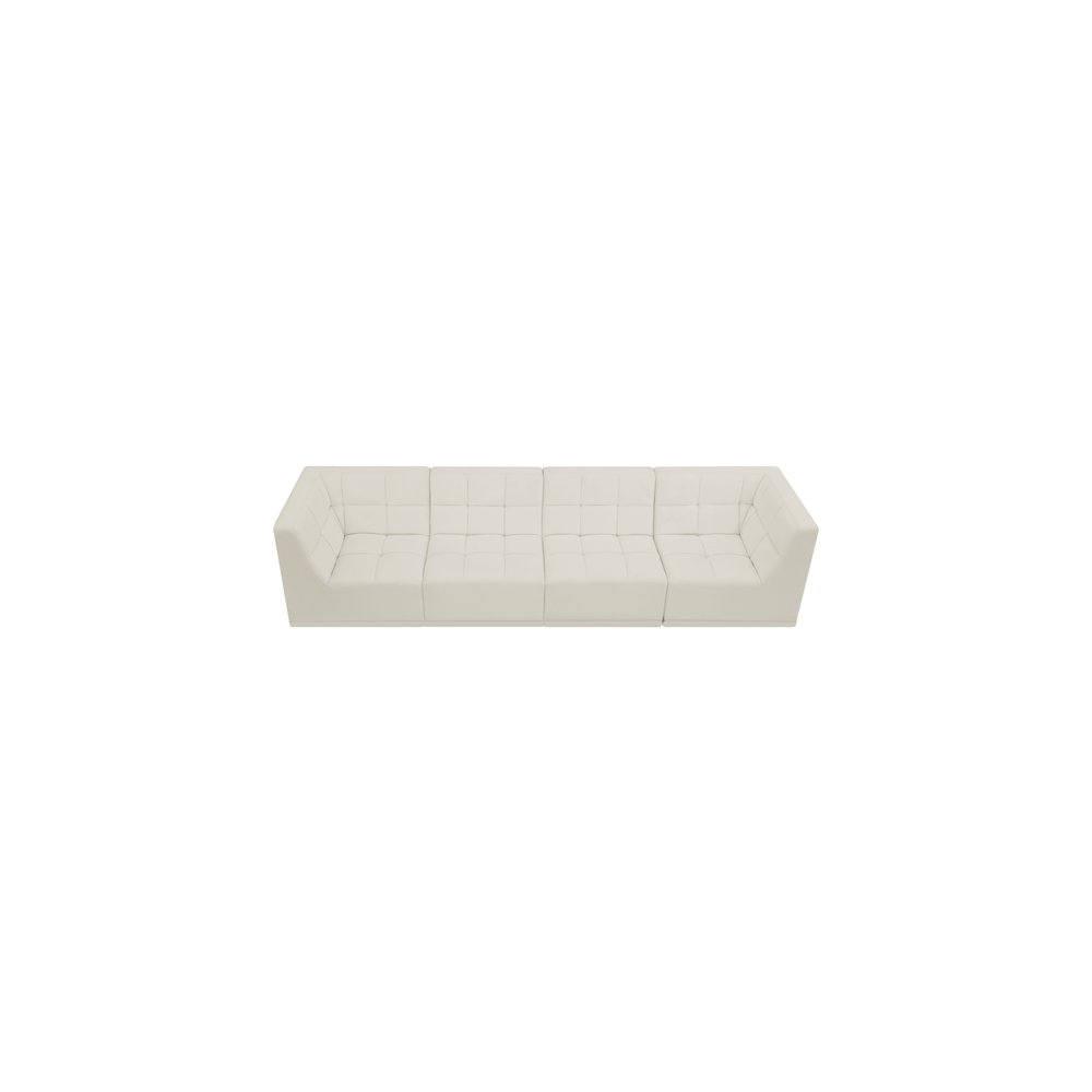 Relax Cream Velvet Modular Sofa