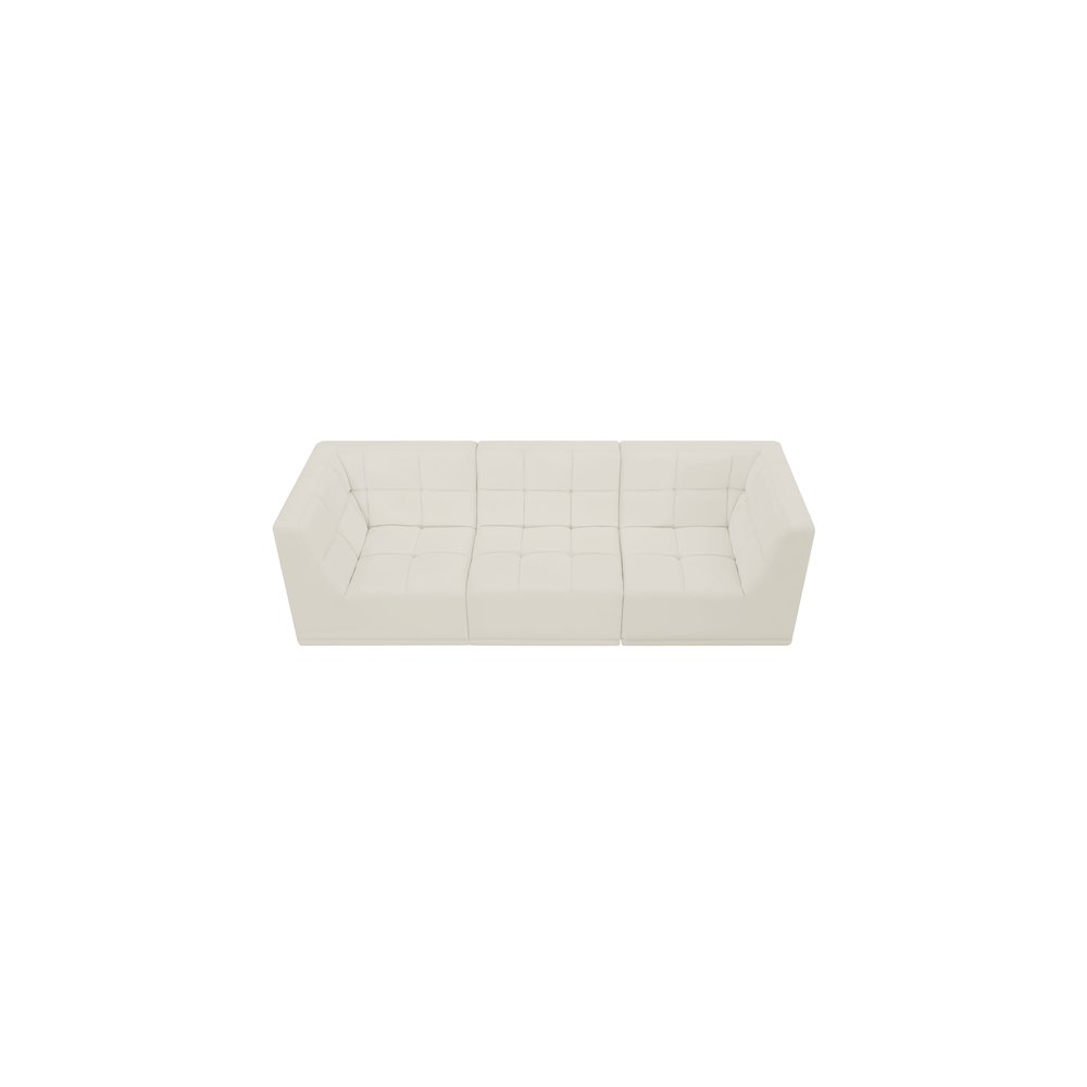 Relax Cream Velvet Modular Sofa