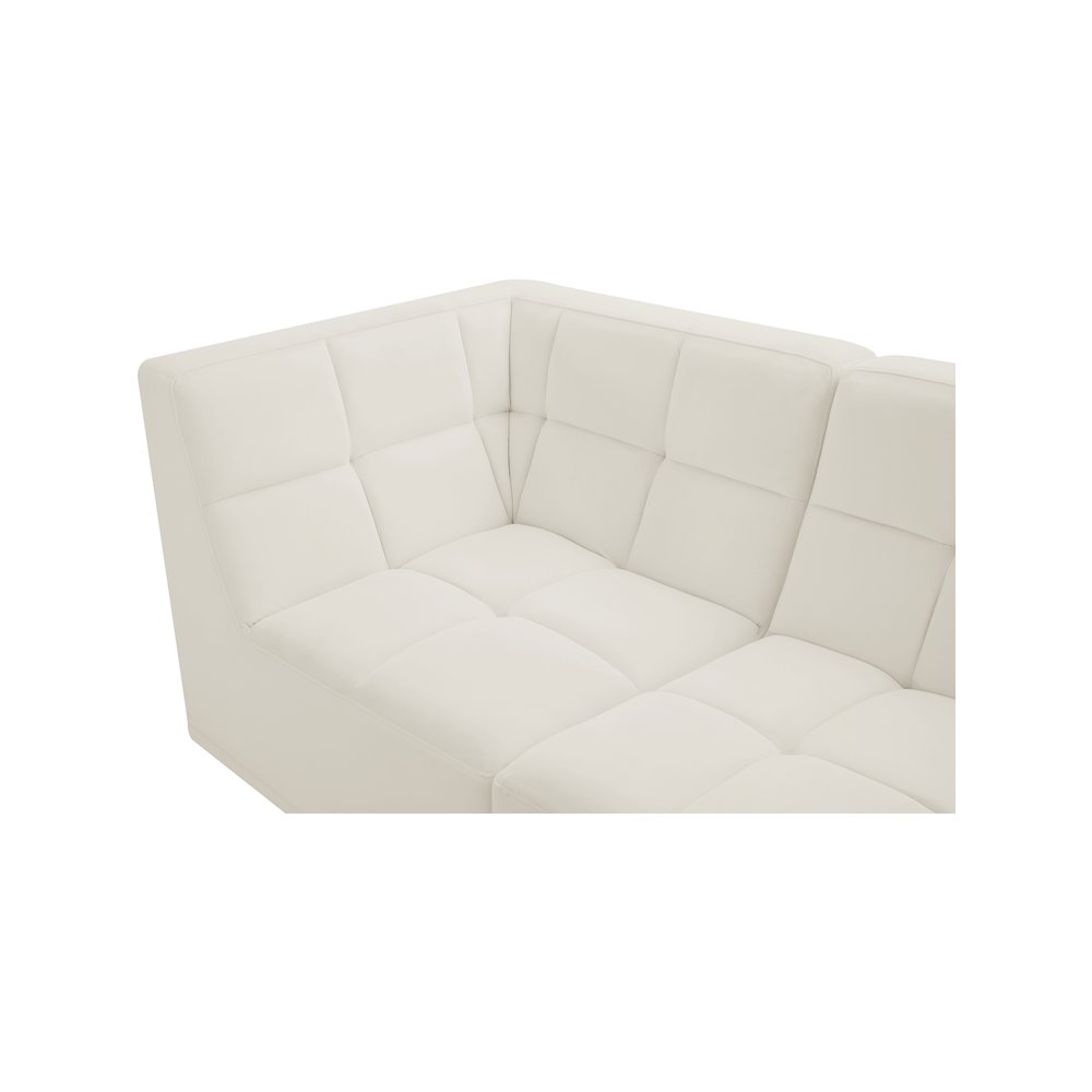 Relax Cream Velvet Modular Sofa