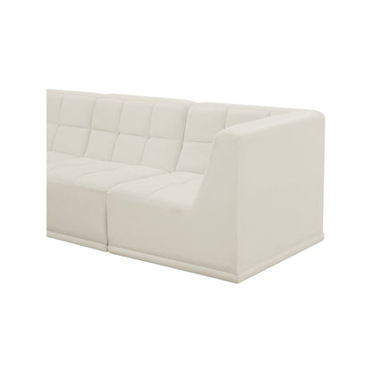 Relax Cream Velvet Modular Sofa
