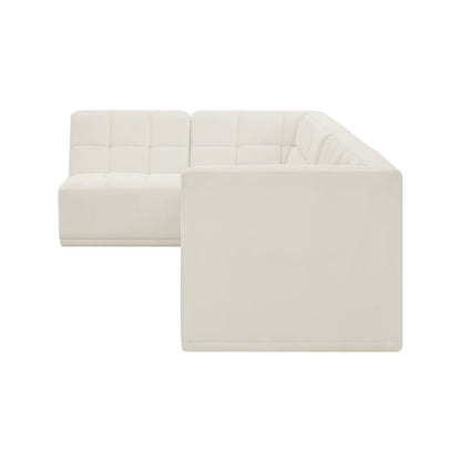 Relax Cream Velvet Modular Sectional