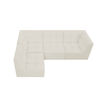 Relax Cream Velvet Modular Sectional