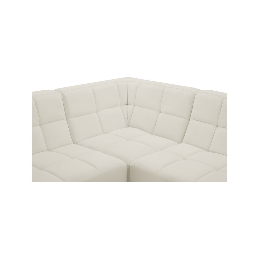 Relax Cream Velvet Modular Sectional