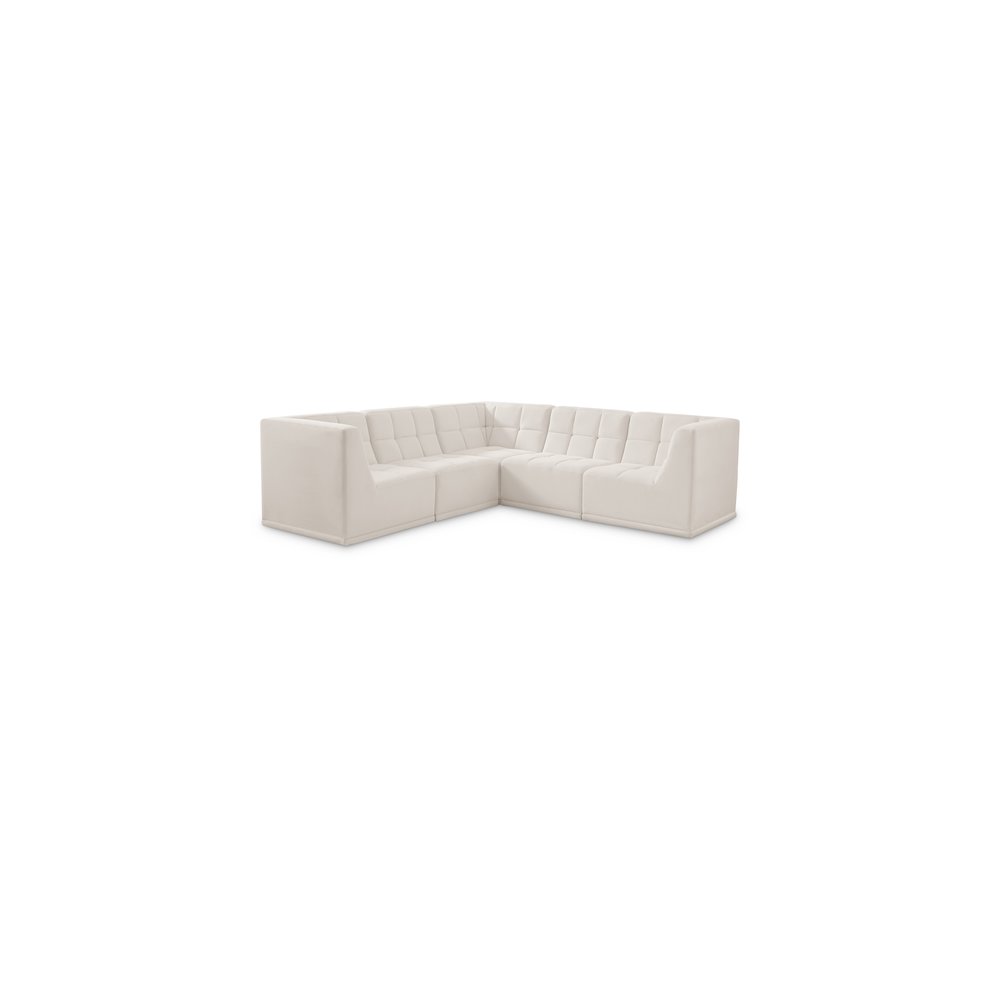 Relax Cream Velvet Modular Sectional