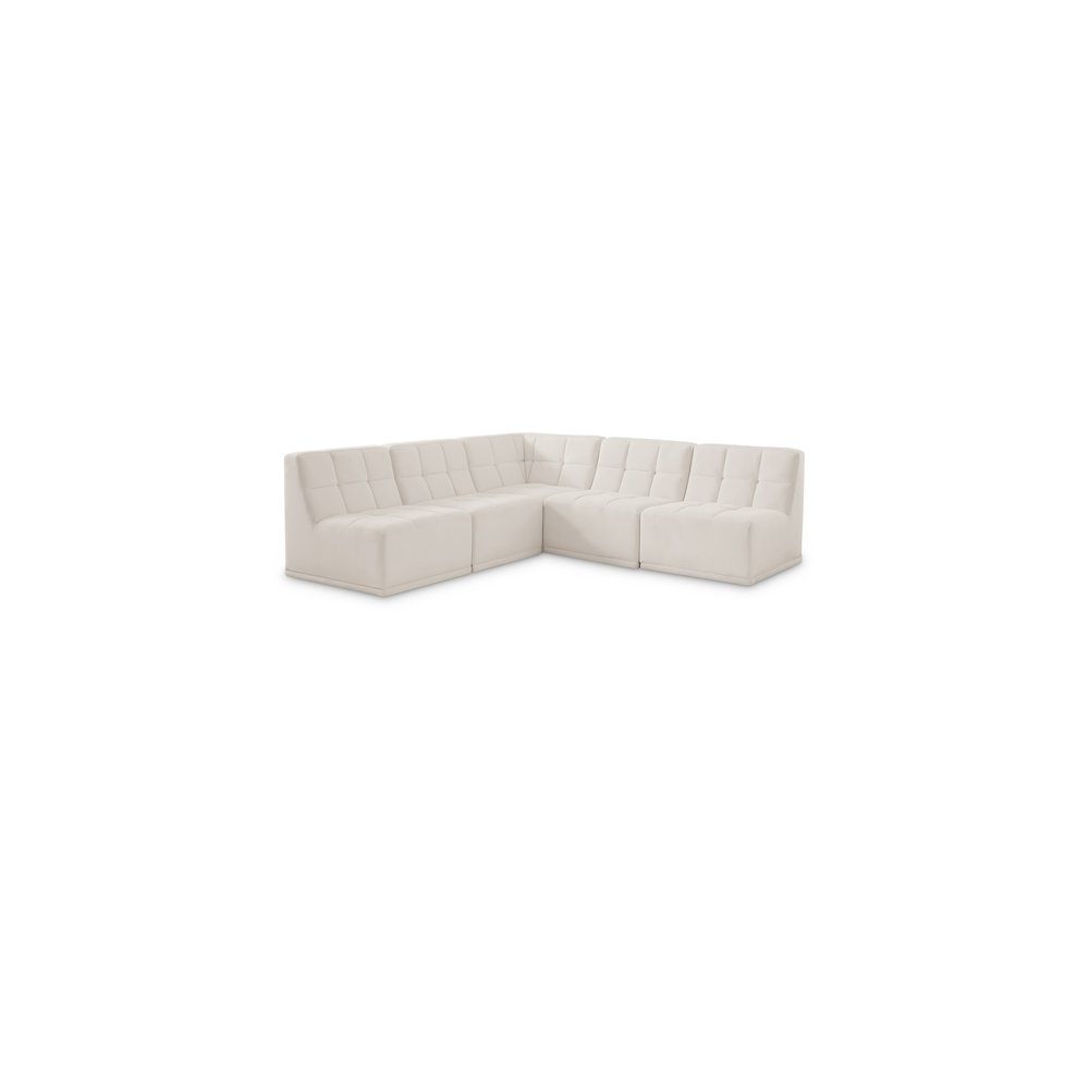 Relax Cream Velvet Modular Sectional