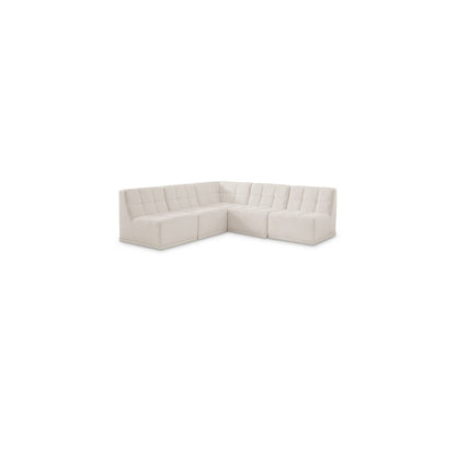 Relax Cream Velvet Modular Sectional