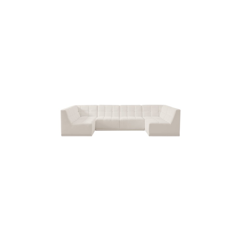 Relax Cream Velvet Modular Sectional
