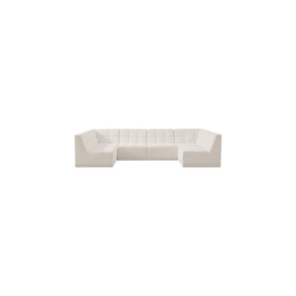 Relax Cream Velvet Modular Sectional