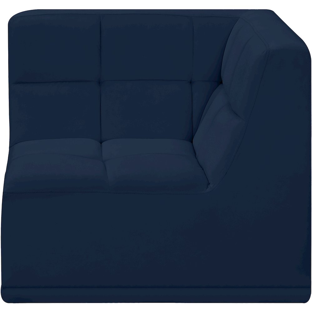 Relax Navy Velvet Corner Chair