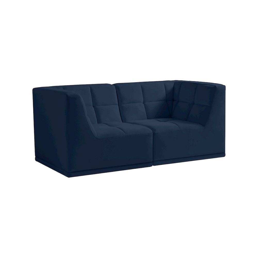 Relax Navy Velvet Modular Sofa