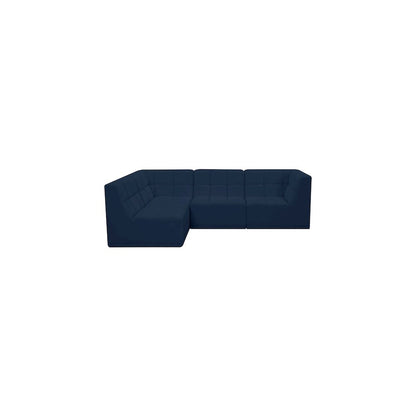 Relax Navy Velvet Modular Sectional