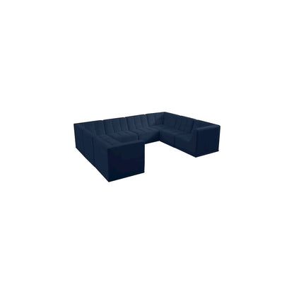 Relax Navy Velvet Modular Sectional