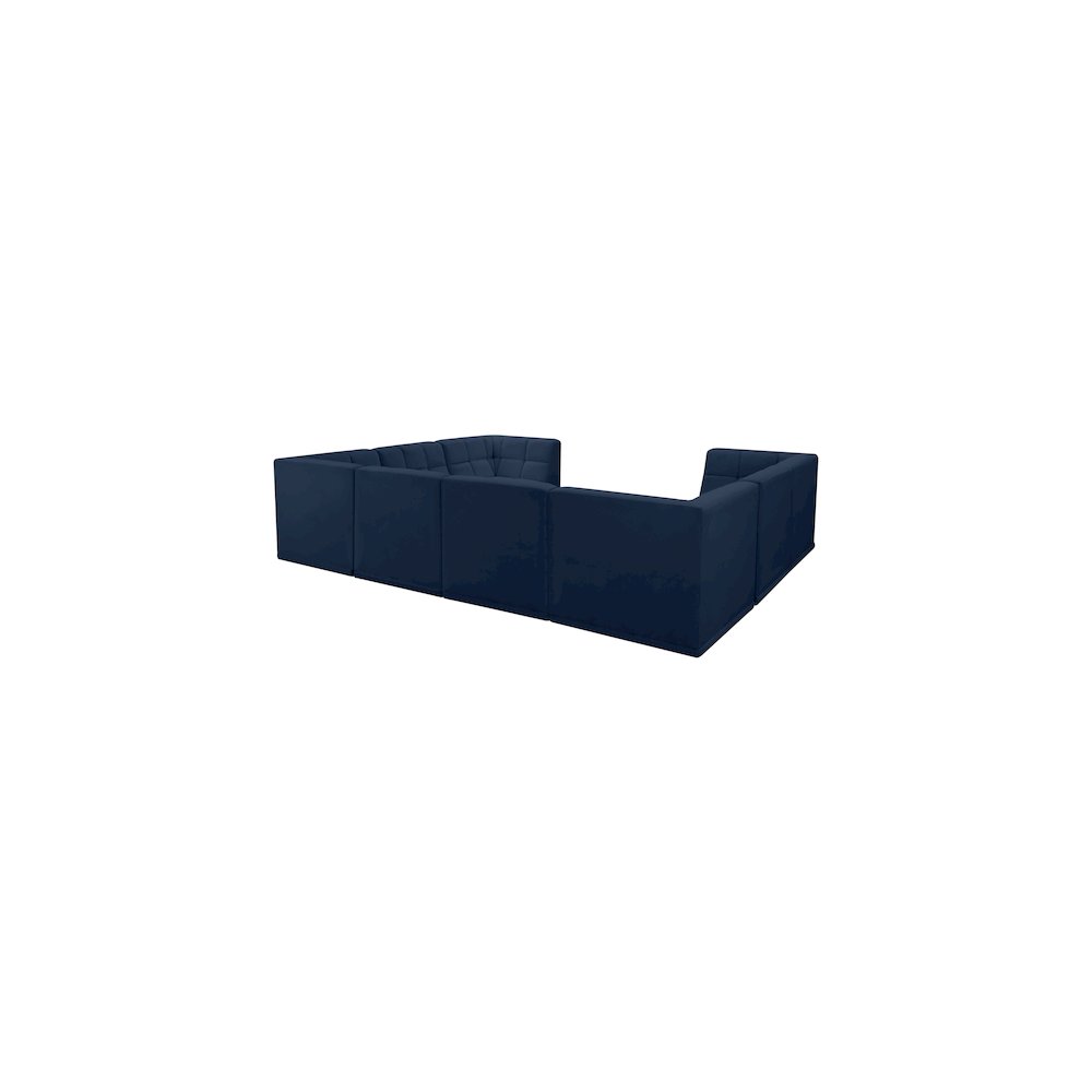 Relax Navy Velvet Modular Sectional