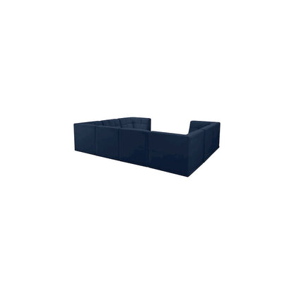 Relax Navy Velvet Modular Sectional