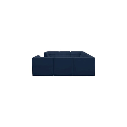 Relax Navy Velvet Modular Sectional