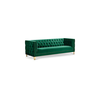 Michelle Green Velvet Sofa