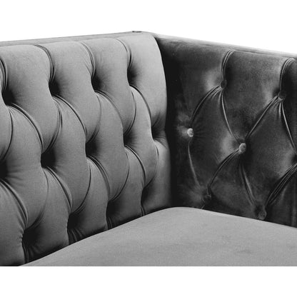 Michelle Grey Velvet Chair