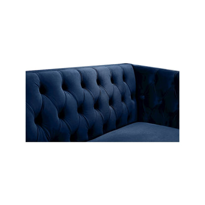Michelle Navy Velvet Loveseat