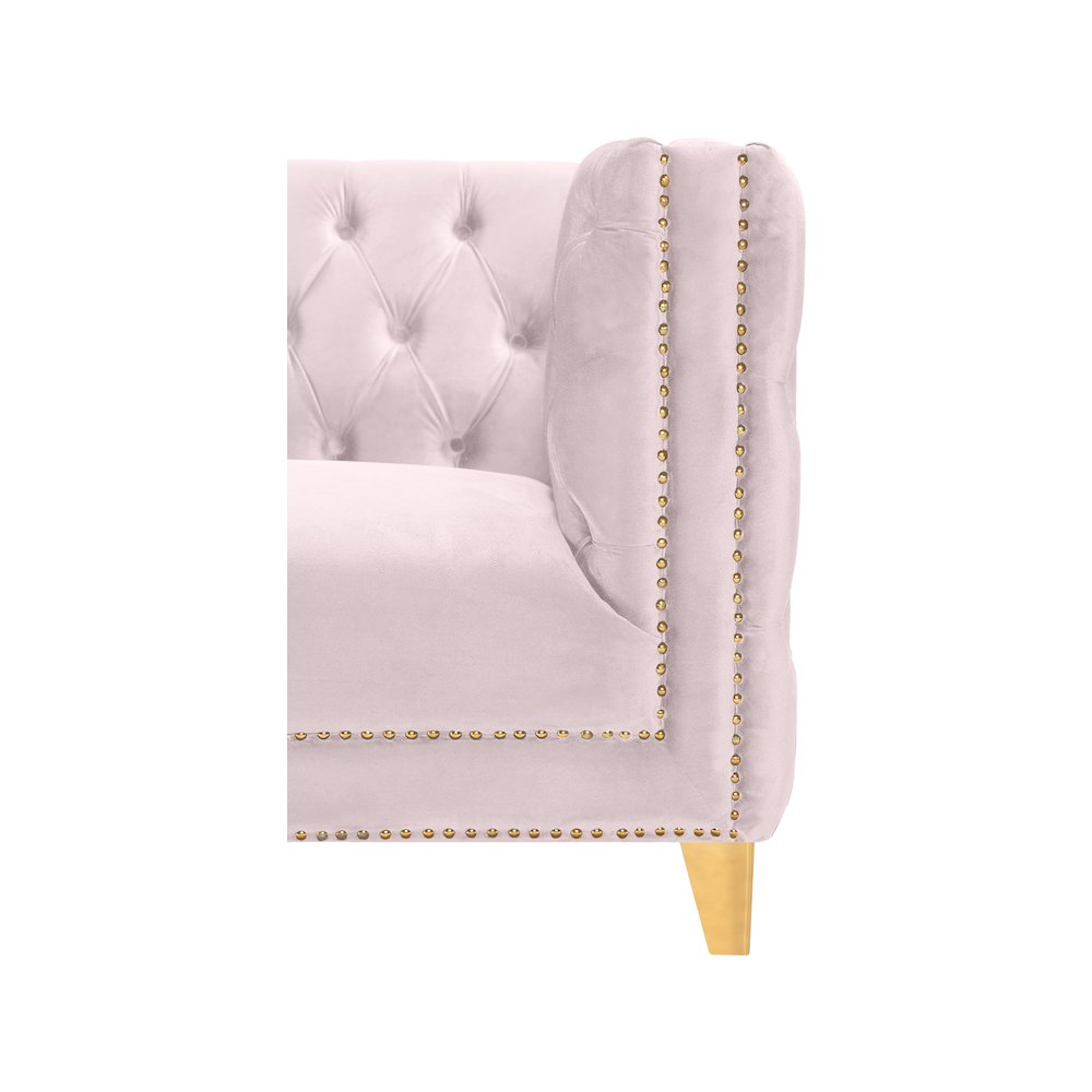 Michelle Pink Velvet Loveseat