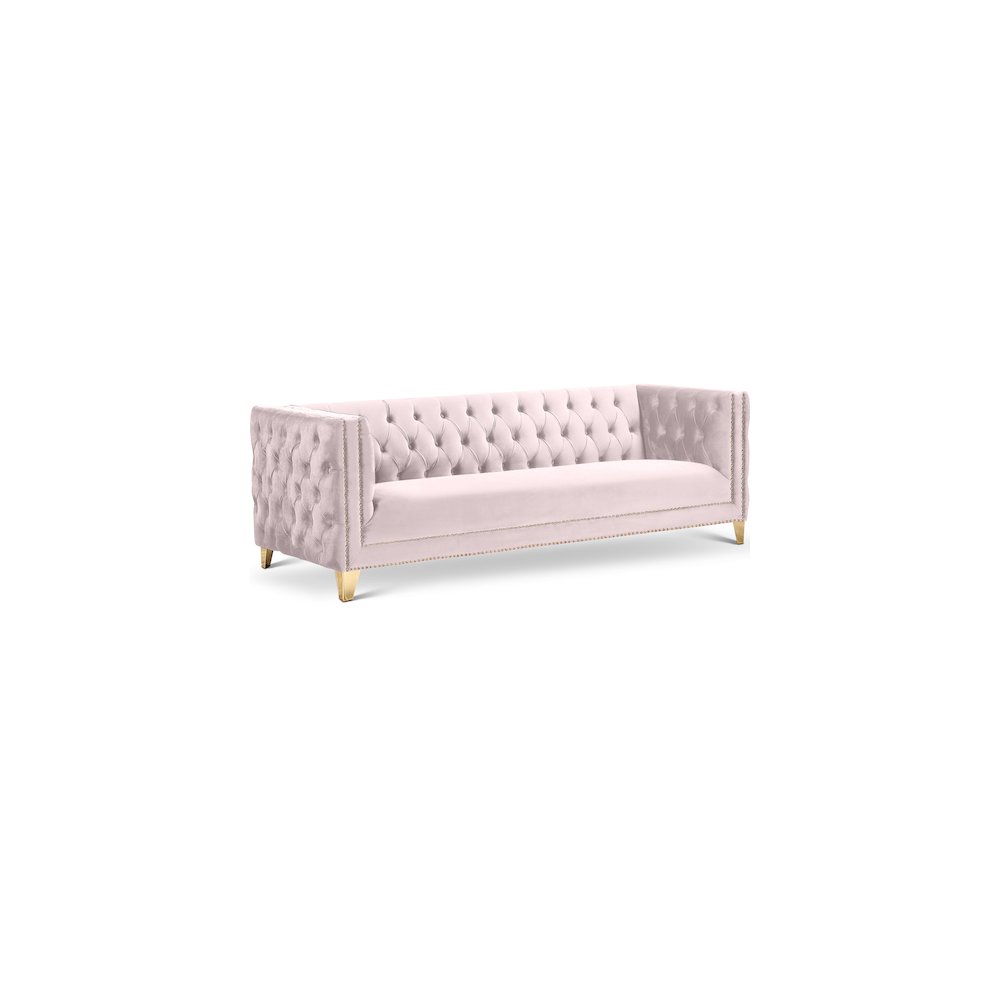 Michelle Pink Velvet Sofa