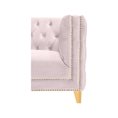Michelle Pink Velvet Sofa