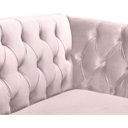 Michelle Pink Velvet Sofa