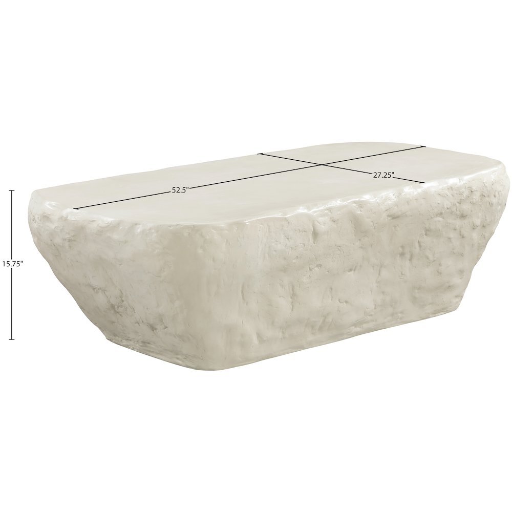 Rockford Taupe Concrete Indoor/Outdoor Coffee Table