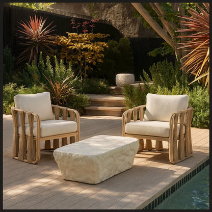 Rockford Taupe Concrete Indoor/Outdoor Coffee Table