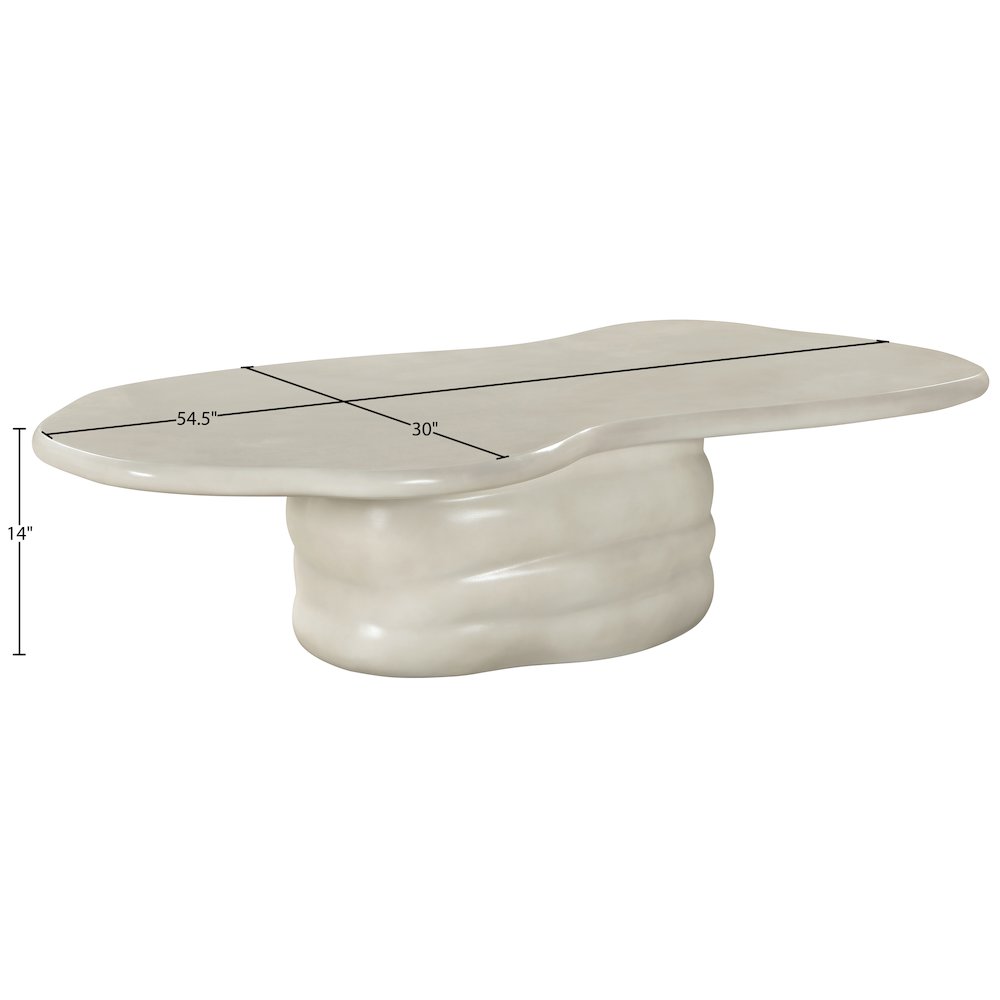 Branna Taupe Concrete Indoor/Outdoor Coffee Table