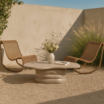 Branna Taupe Concrete Indoor/Outdoor Coffee Table