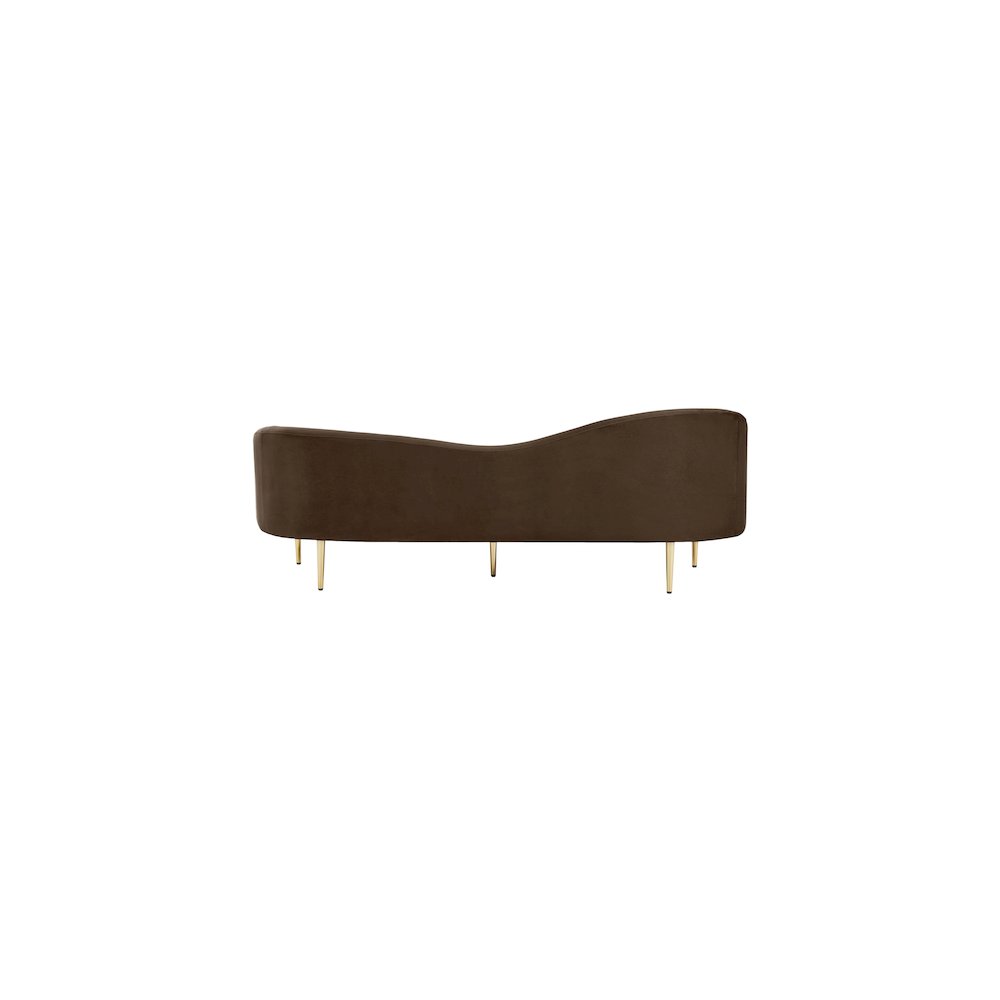 Ritz Brown Velvet Sofa
