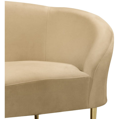 Ritz Camel Velvet Chair