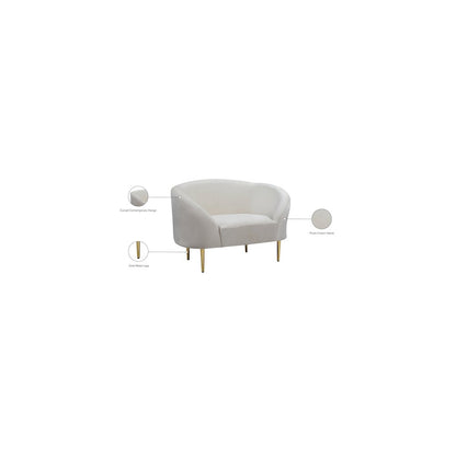 Ritz Cream Velvet Chair