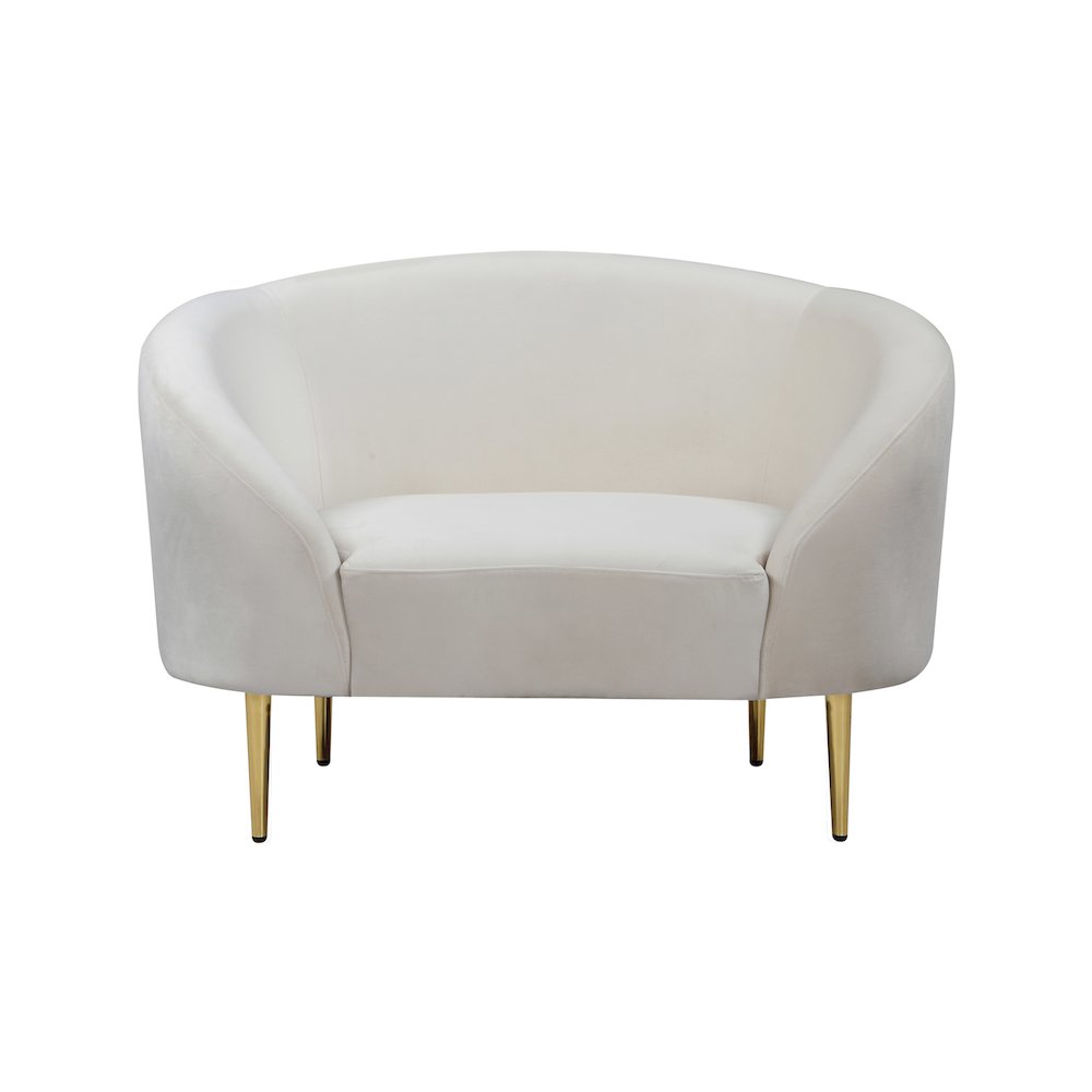 Ritz Cream Velvet Chair