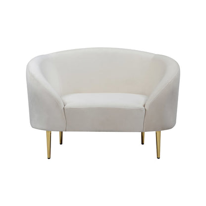 Ritz Cream Velvet Chair